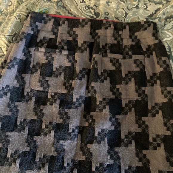 Gorgeous Boden Sz US6R grey/black wool skirt - Picture 2 of 8